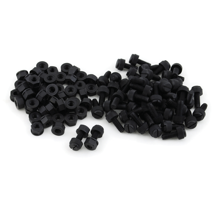 BOLT License Plate Bolts and Nuts - 50 Pack, Model LPFB50