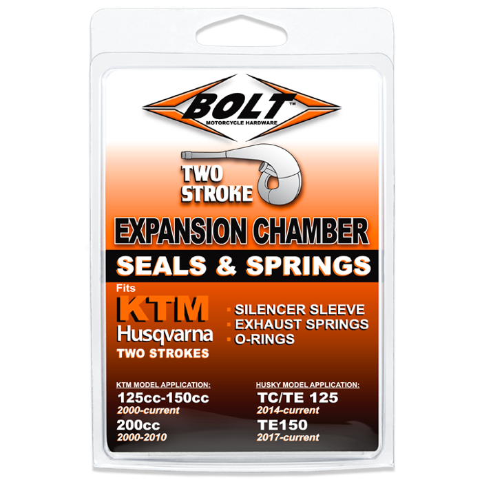 Bolt EU.EX.105-150CC 2-Stroke Pipe O-Ring, Sleeve, Springs Kit
