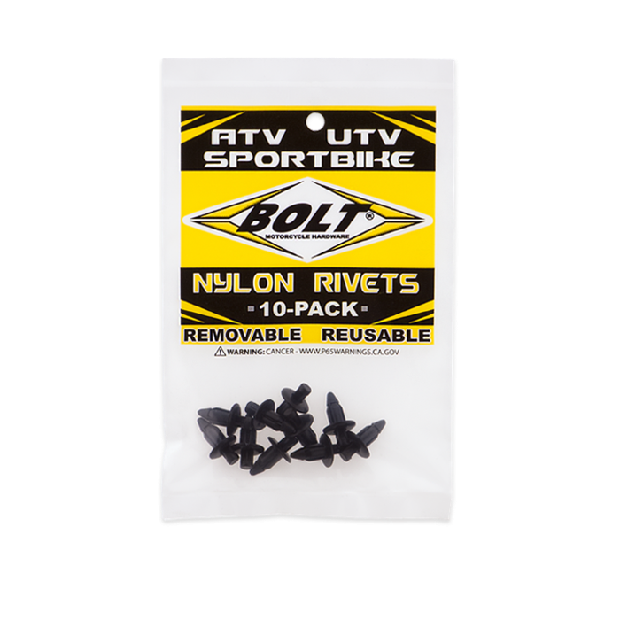 Bolt M6 3-Stage Push Rivets – 10 Pack
