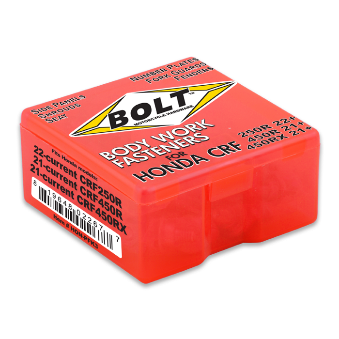 BOLT Body Work Fastener Kit for Honda (Part No. HON-PFK3)