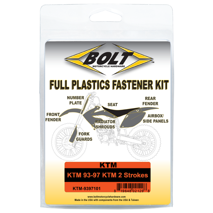 Bolt KTM Body Work Fastener Kit - Part Number KTM-9397101