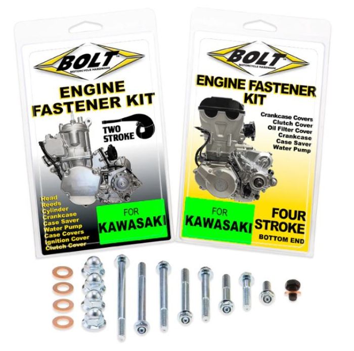 BOLT Engine Fastener Kit for Kawasaki 4-Cylinder Engines (Part E-KF2-21)