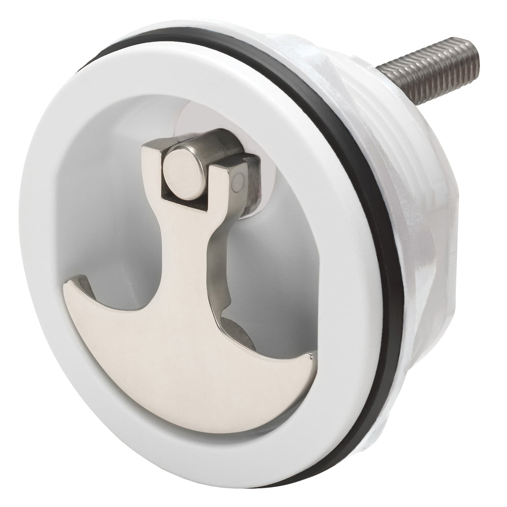 Whitecap Compression Handle 6230WC – Nylon White and Stainless Steel Non-Locking Hatch Handle