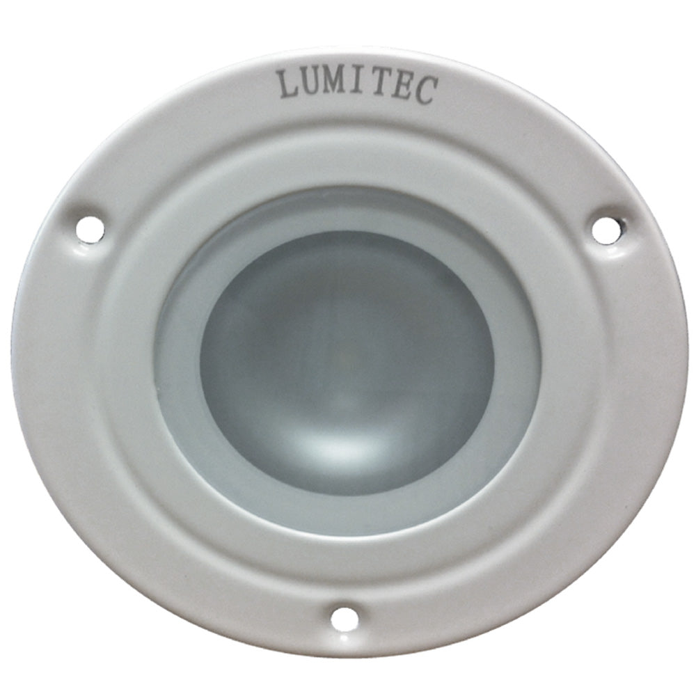 Lumitec Shadow Flush Mount Down Light with White Finish - Non-Dimming LED Spotlight