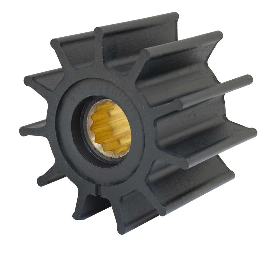 Jabsco Impeller Kit - 12 Blade Neoprene with Brass Insert and Spline Drive for Marine and Engine Cooling Pumps