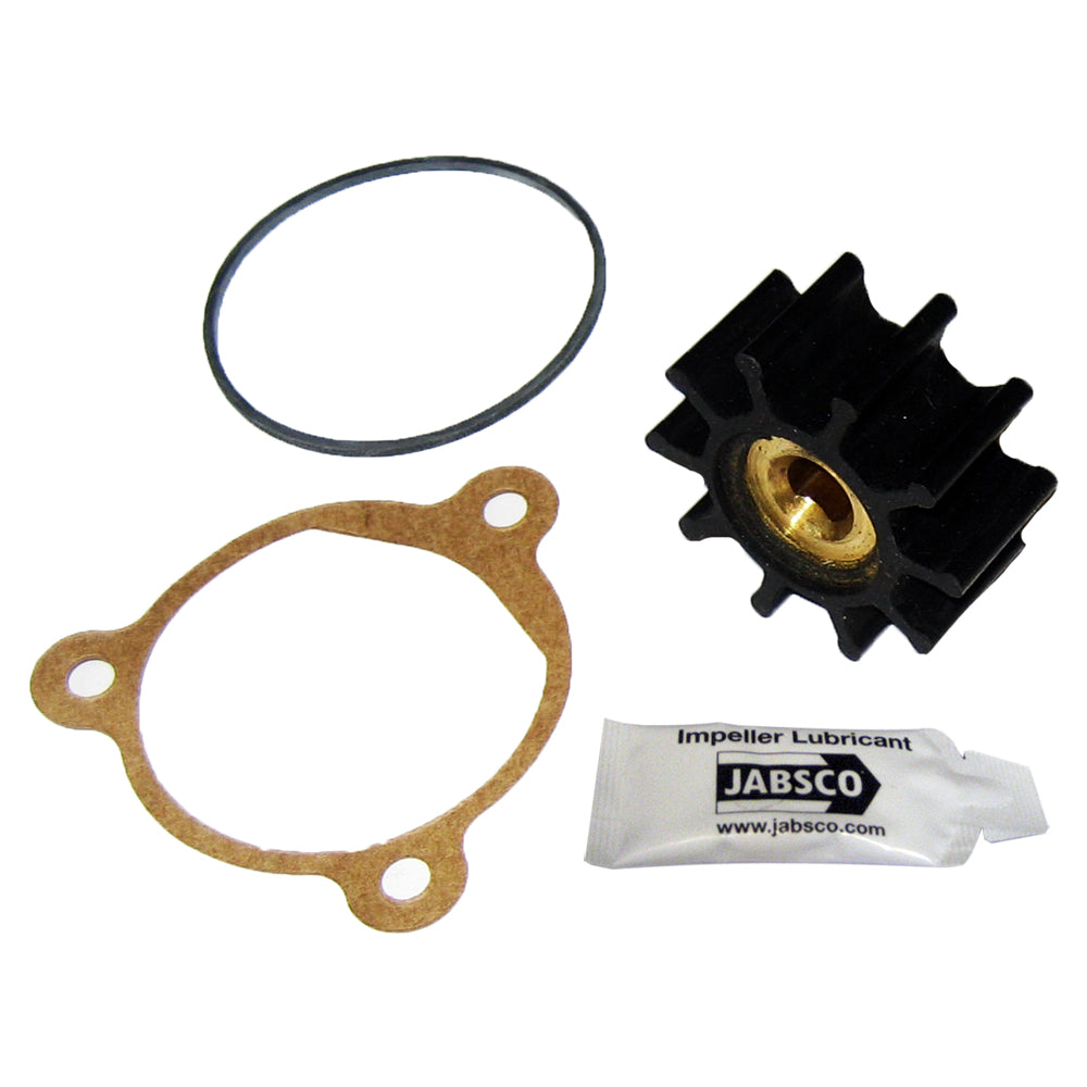 Jabsco Impeller Kit - 10 Blade Nitrile with Brass Insert for Engine Cooling and Bilge Pumps