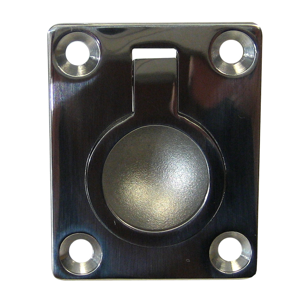 Whitecap Flush Pull Ring - 316 Stainless Steel - 1-1/2 inch x 1-7/8 inch, Part #6022C