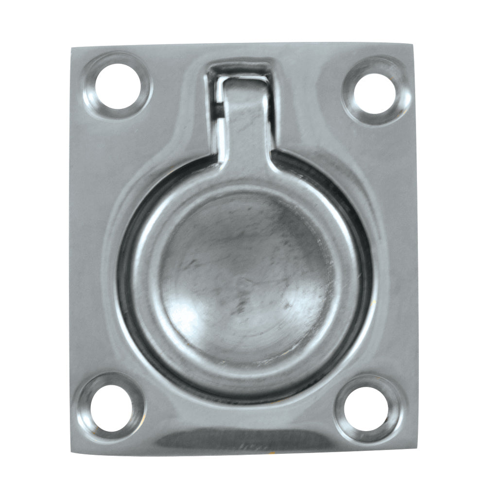 Whitecap CP Brass Flush Pull Ring 1-1/2 x 1-3/4 inches