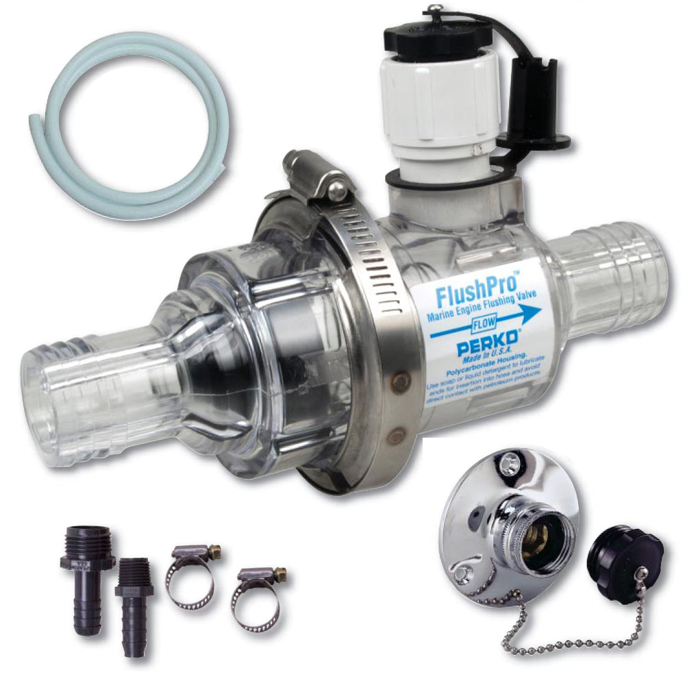 Perko Flush Pro Valve Kit for 1-1/4 inch Hoses – Easy Boat Engine Flushing