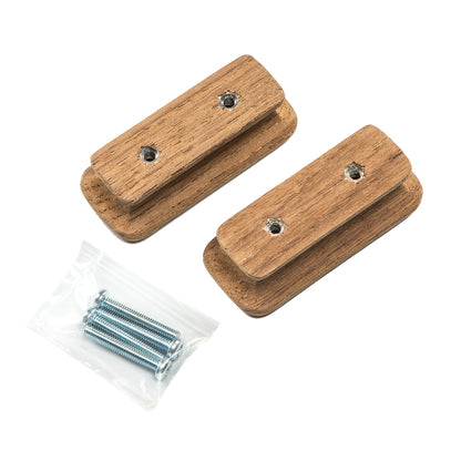 Whitecap Teak Rectangular Drawer Knob - 2-3/4 Inch Length, 2-Pack