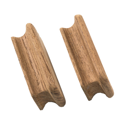 Whitecap Teak Rectangular Drawer Knob - 2-3/4 Inch Length, 2-Pack