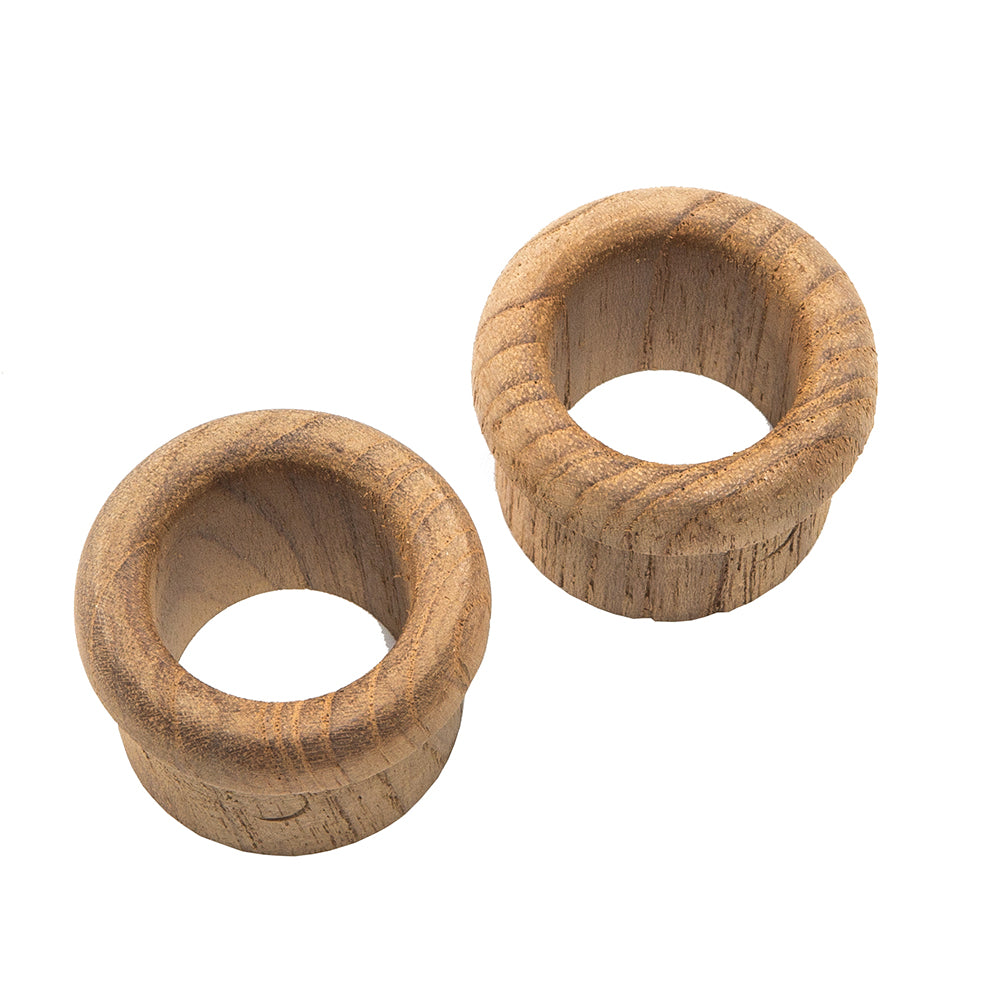 Whitecap Teak Finger Pull 60145-A – 5/8" Barrel Length, Recess Mount, 2 Pack