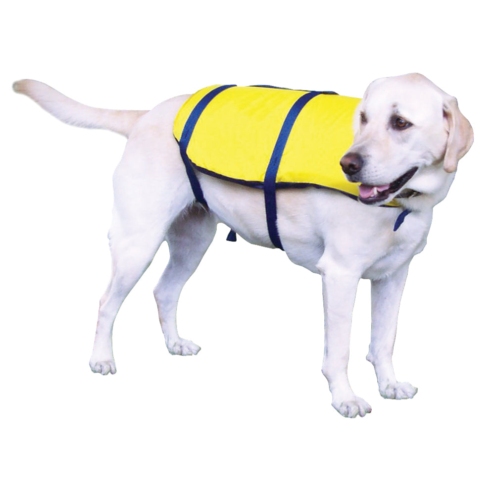 Onyx Outdoor Nylon Pet Vest X-Large Yellow for Water Safety and Endurance
