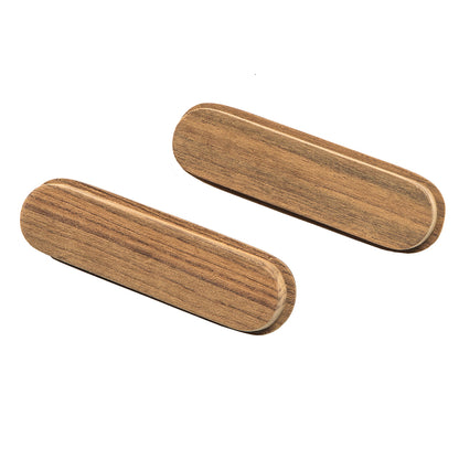 Whitecap Teak Oblong Drawer Pull - 4-1/16 Inch Length, 2 Pack