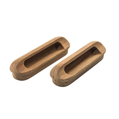 Whitecap Teak Oblong Drawer Pull - 4-1/16 Inch Length, 2 Pack