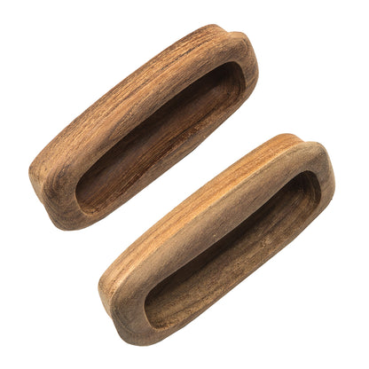 Whitecap 60135-A Teak Rectangular Drawer Pull – 3-1/4 Inch Length, 2 Pack