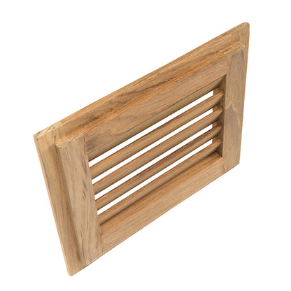 Whitecap Teak Louvered Insert - 7-1/2 x 9-1/8 inches, 3/4 inch depth