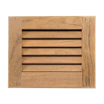Whitecap Teak Louvered Insert - 7-1/2 x 9-1/8 inches, 3/4 inch depth