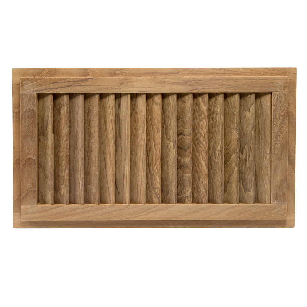 Whitecap Teak Louvered Insert - 16 x 9-1/8 inches, 3/4 inch depth