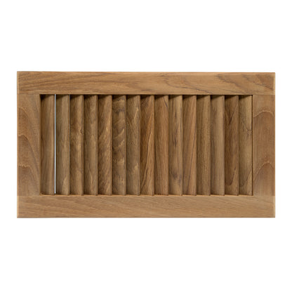 Whitecap Teak Louvered Insert - 16 x 9-1/8 inches, 3/4 inch depth