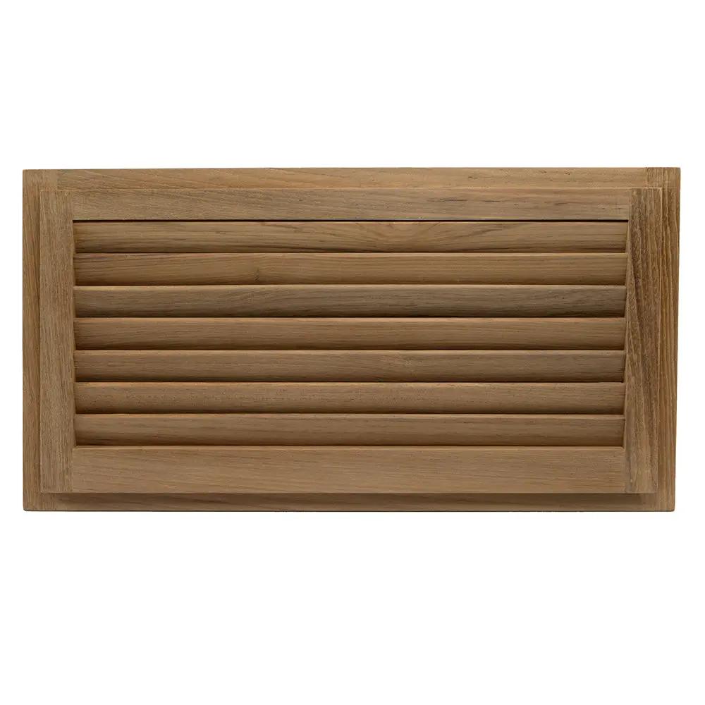 Whitecap Teak Louvered Insert - 9-3/8 inch Height x 18 inch Width x 3/4 inch Depth by Whitecap