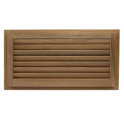 Whitecap Teak Louvered Insert - 9-3/8 inch Height x 18 inch Width x 3/4 inch Depth by Whitecap