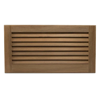 Whitecap Teak Louvered Insert - 9-3/8 inch Height x 18 inch Width x 3/4 inch Depth by Whitecap