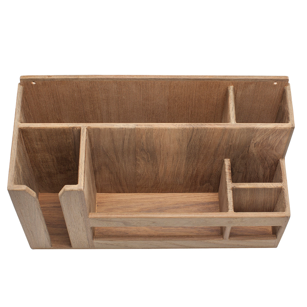 Whitecap Teak Dish, Cup, and Utensil Holder - Part #62404