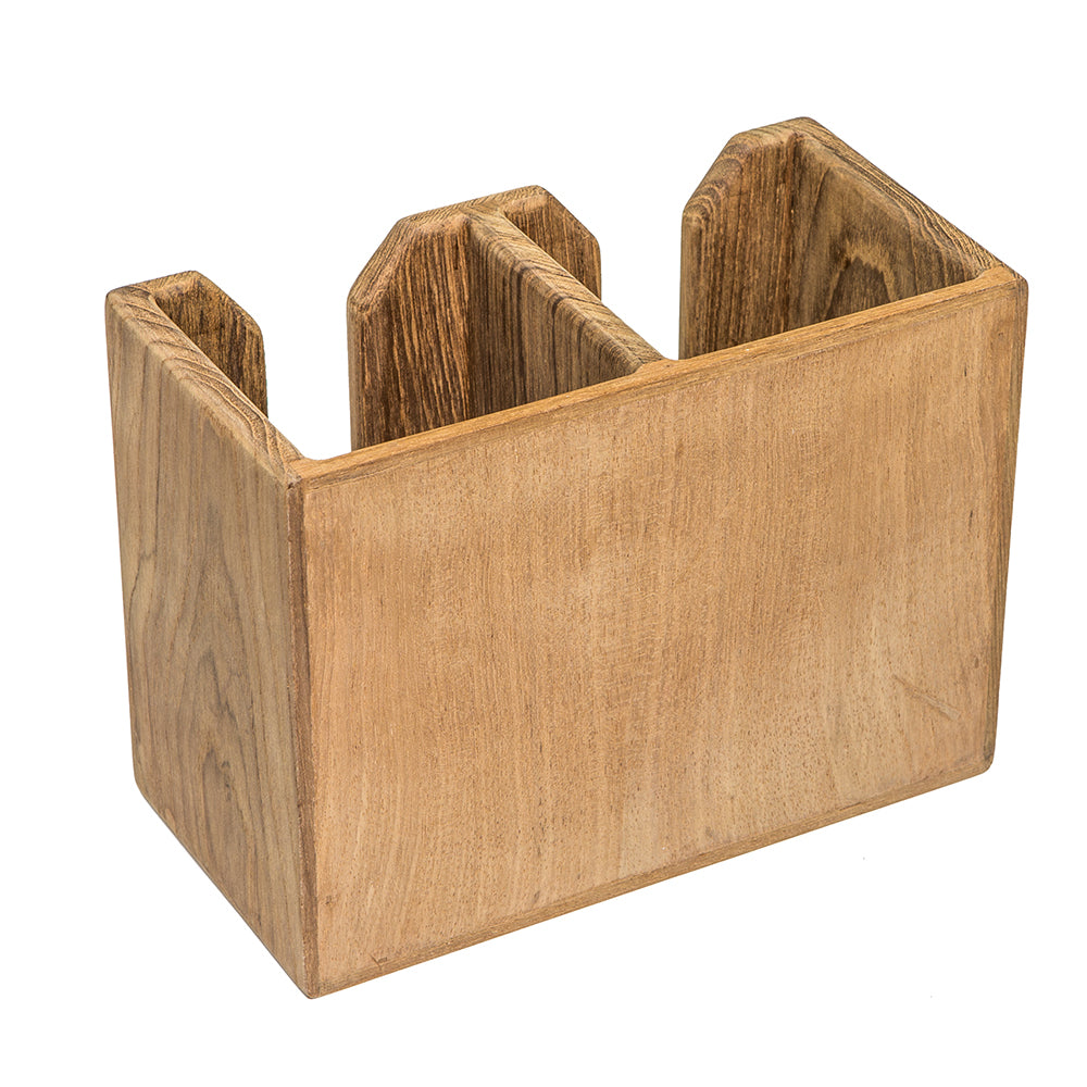 Whitecap Teak Two-Bottle Rack with Part Number 62620 for Secure Wall Mounting