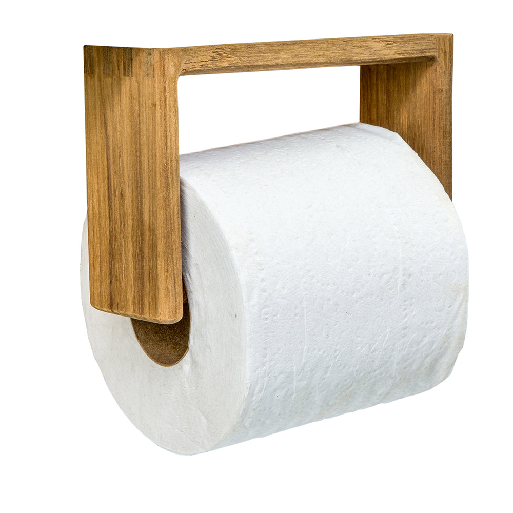 Whitecap Teak Toilet Tissue Rack with Spring-Loaded Bar, Part Number 62322