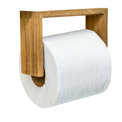 Whitecap Teak Toilet Tissue Rack with Spring-Loaded Bar, Part Number 62322