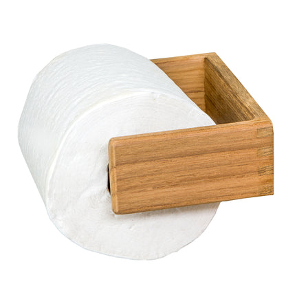 Whitecap Teak Toilet Tissue Rack with Spring-Loaded Bar, Part Number 62322
