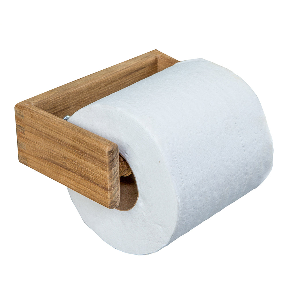 Whitecap Teak Toilet Tissue Rack with Spring-Loaded Bar, Part Number 62322