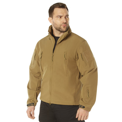 Rothco Special Ops Soft Shell Jacket in Coyote Brown, Size XS
