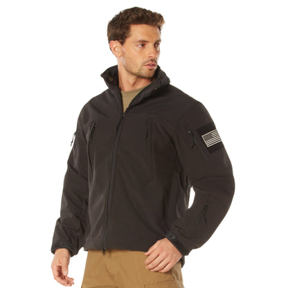 Rothco Special Ops Soft Shell Jacket Black Size 7XL – Waterproof Tactical Outerwear