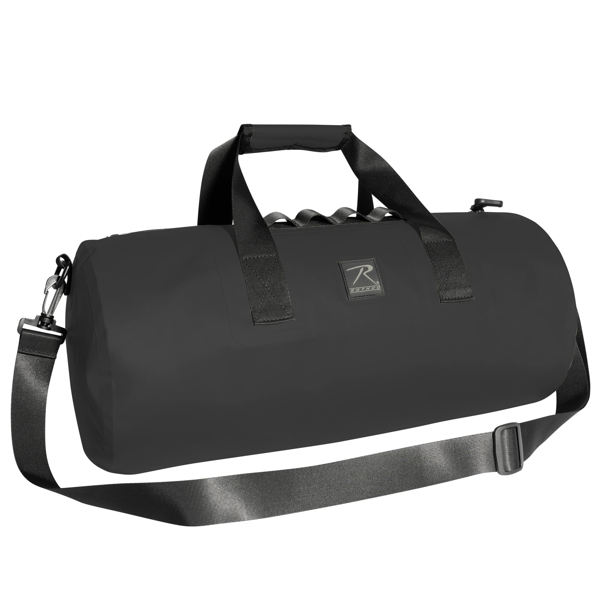 Rothco Waveguard Waterproof Duffle Bag Black – 20L Capacity, Heavy-Duty Waterproof Vinyl with Tension-Locked Zippers