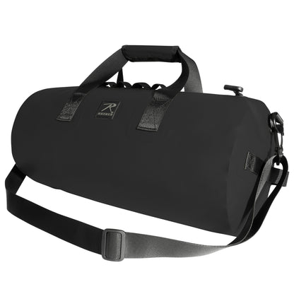 Rothco Waveguard Waterproof Duffle Bag Black – 20L Capacity, Heavy-Duty Waterproof Vinyl with Tension-Locked Zippers