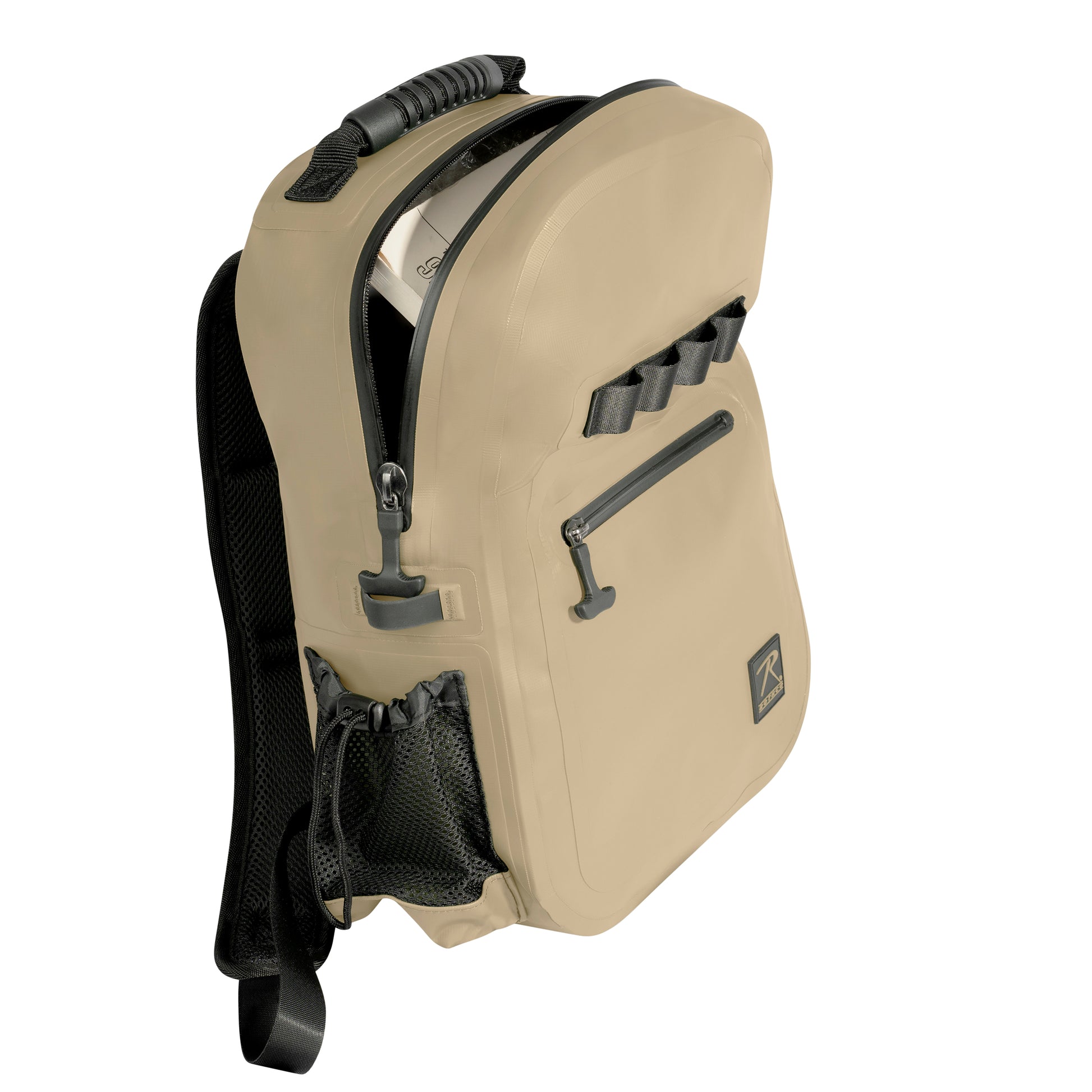 Rothco Waveguard Waterproof Backpack Desert Sand - 15.6L Waterproof Gear Bag for Outdoor Adventures