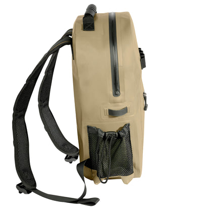 Rothco Waveguard Waterproof Backpack Desert Sand - 15.6L Waterproof Gear Bag for Outdoor Adventures
