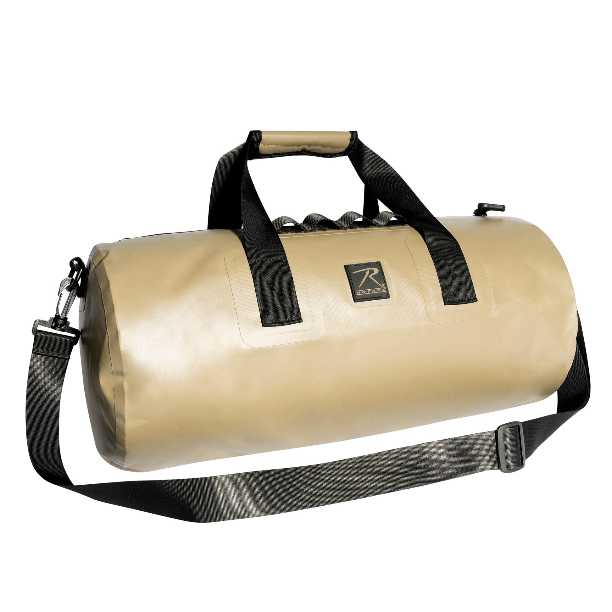 Rothco Waveguard Waterproof Duffle Bag Desert Sand - 20L Capacity, Outdoor Waterproof Gear Storage