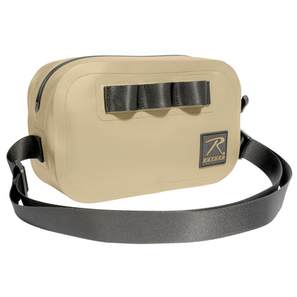 Rothco Waveguard Waterproof Crossbody Bag Desert Sand – Durable 3-Layer Vinyl Travel Organizer
