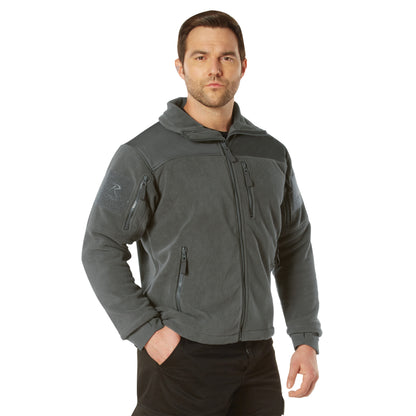 Rothco Spec Ops Tactical Fleece Jacket Charcoal Grey Size Small