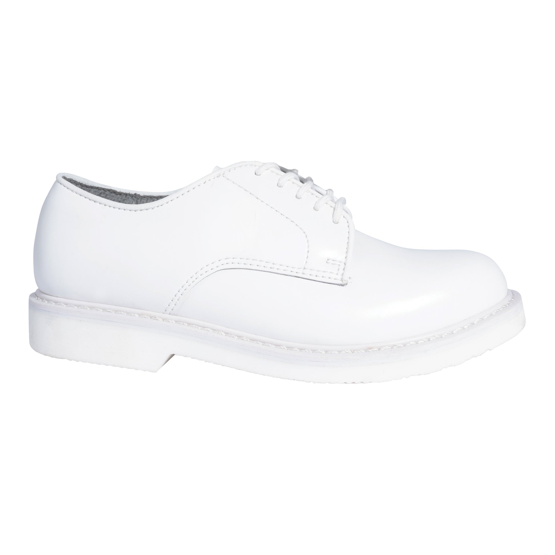 Rothco Military Uniform Oxford Leather Shoes White - Model 50850-R7, Size 7"