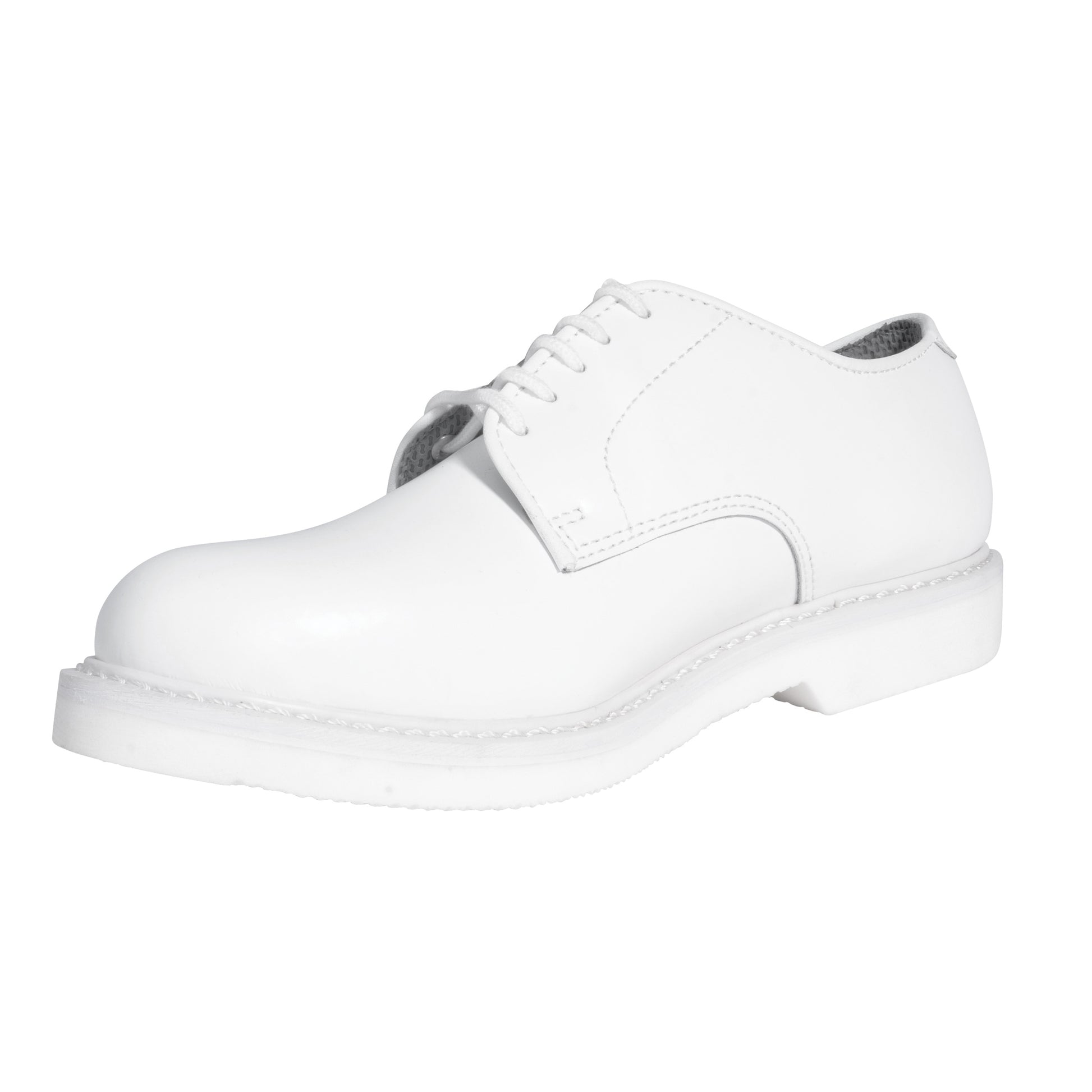 Rothco Military Uniform Oxford Leather Shoes White – Size 12, Regular Width
