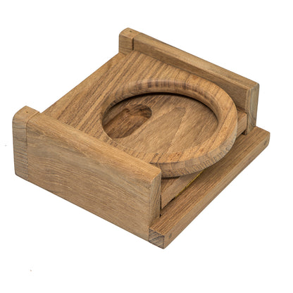 Whitecap Teak Folding Drink Holder – Compact and Durable Truck Accessory