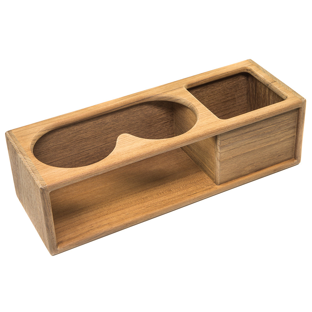 Whitecap Teak Two Insulated Drink and Binocular Rack with Tray - Part 62616