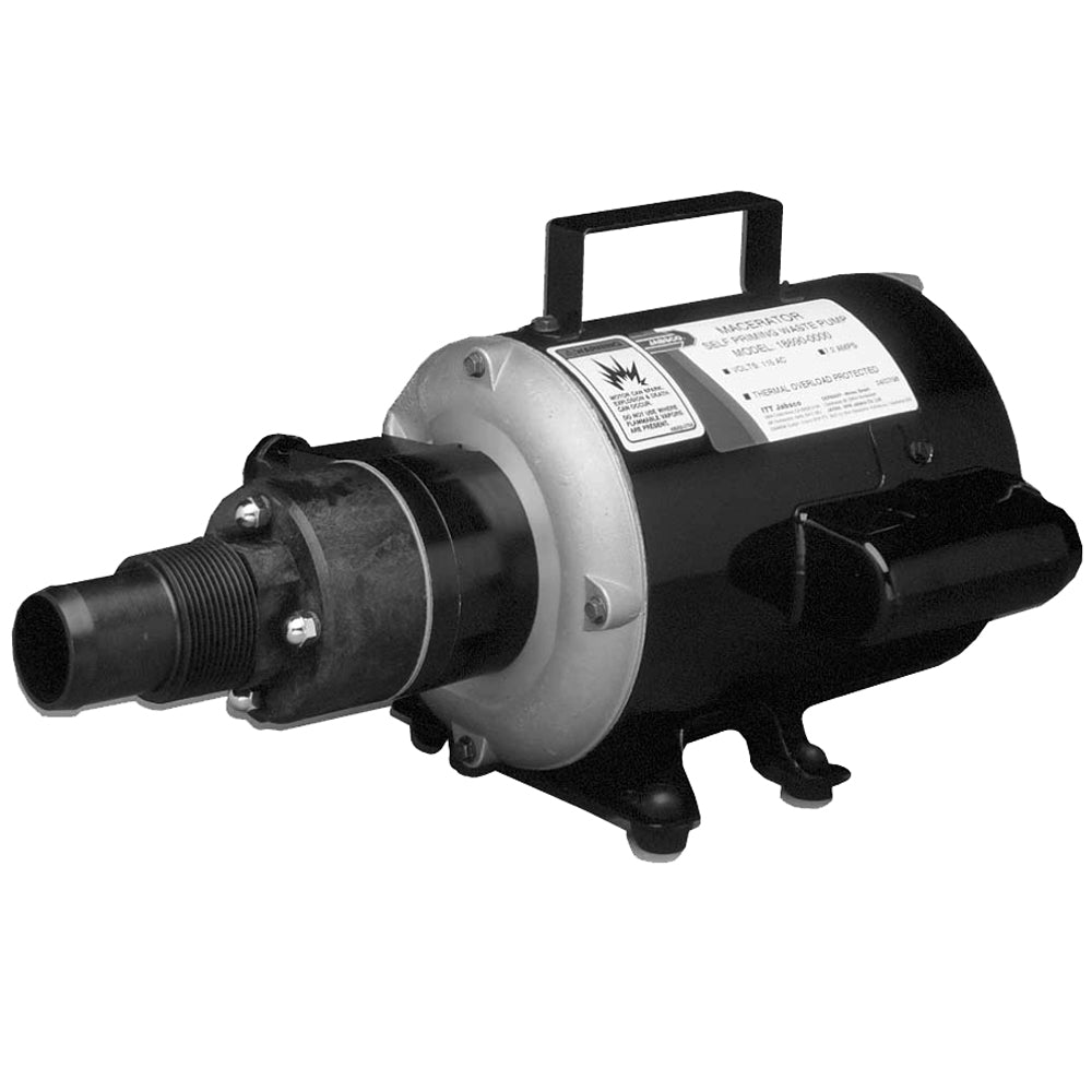 Jabsco 115V AC Macerator Pump for Marine and RV Waste Management