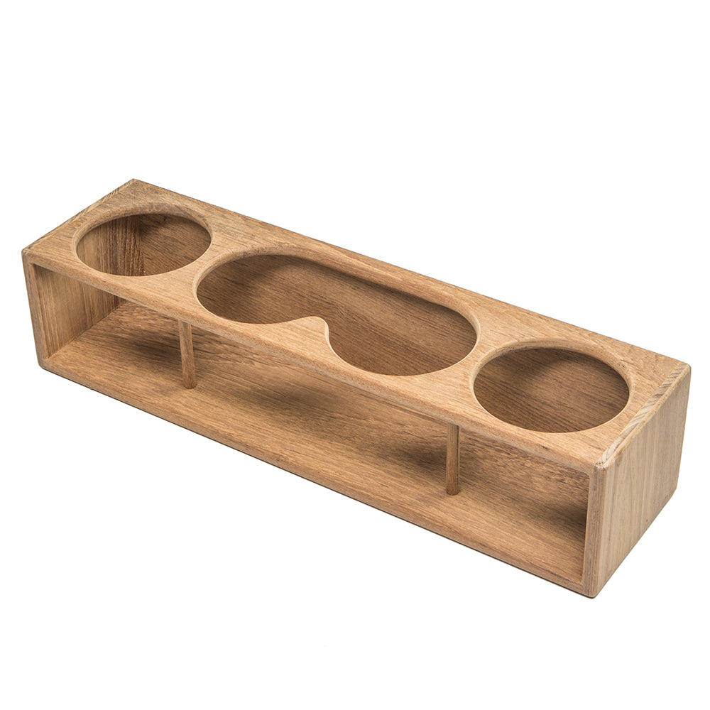 Whitecap Teak Four Insulated Drink and Binocular Rack - Part #62634