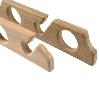 Whitecap Teak Six-Rod Storage Rack Pair - Durable Marine-Grade Storage Solution by Whitecap