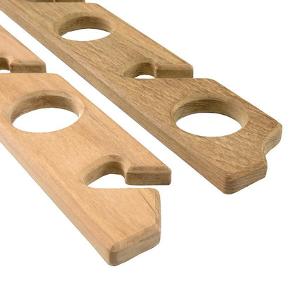 Whitecap Teak Six-Rod Storage Rack Pair - Durable Marine-Grade Storage Solution by Whitecap